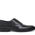 Francesina in vernice nero con fondo in cuoio 607VNER 1025 ROSSI 