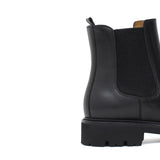 Beatles donna in vitello a pieno fiore color nero con fondo in gomma leggera D213PSNER 32 ROSSI 