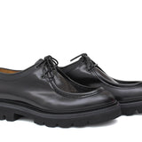 Stringata modello ingegnere in vitello spazzolato nero e fondo in gomma leggero 929CLFNE 1085 ROSSI 
