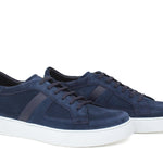 Sneakers in camoscio traforato navy  con fondo in gomma leggera 1481FLOOLT 33  UN ROSSI 