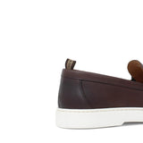 Mocassino in vitello naturale marrone sfumato con fondo gomma extralight 1476DCAS 507 ROSSI 