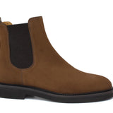 Beatles donna in camoscio rasato color bruciato con fondo in gomma leggera D220PCRIBRU 26 ROSSI 