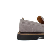 Mocassino stile ingegnere in suede roccia e fondo gomma leggera 1223CHSCLO 617 ROSSI 