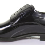 Derby con elastico in vernice blu e fondo cuoio antiscivolo 5828VPBLU 600 ROSSI 