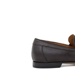 Mocassino in vitello dollaro testa di moro con fondo in cuoio antiscivolo 679WILTM 1137 ROSSI 