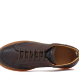 Sneaker in vitello naturale marrone sfumato e fondo in gomma 1051DCAS 66 ROSSI 