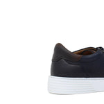 Sneaker in vitello naturale  traforato nel colore blu sfumato e fondo in gomma leggera 326DIXBLU 187 ROSSI 
