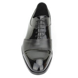 Francesina in vernice e nappa color nero con fondo cuoio antiscivolo 7641VERNER 110 ROSSI 