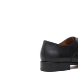 Francesina  con puntalino in vitellino morbido color nero con fondo cuoio antiscivolo cucito blake 214LSN 251  UN ROSSI 