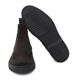 Stivaletto con elastico in camoscio ingrassato testa di moro e fondo in gomma leggera 1236PHSMO 624 ROSSI 