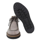 Polacchino stringato modello ingegnere in camoscio e profili in pelle color roccia con fondo in gomma leggera 1253PCHSC 120 ROSSI 