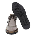 Polacchino stringato modello ingegnere in camoscio e profili in pelle color roccia con fondo in gomma leggera 1253PCHSC 120 ROSSI 