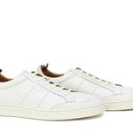 Sneaker in vitello anticato colore off white e fondo in gomma 1051DPAN 1109 ROSSI 