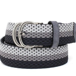 Cintura elasticizzata con fibbia h 35 nikel in tricolore F0305NKGRI 110 ROSSI 