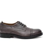 Derby in vitello anticato vintage grigio con fondo cuoio antiscivolo anticato 8112VRASF 148 ROSSI 
