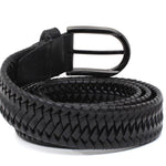 Cinta h 35 intreccio elasticizzato nero con fibbia canna di fucile satinato F0311CF5H5NE 106 ROSSI 