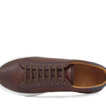 Sneaker traforata in vitello naturale marrone con fondo in gomma leggera 238DCAS 382  UN ROSSI 