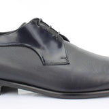 Derby in vitello spazzolato stampato velluto color blu con fondo in cuoio 5740VELBLU 509 ROSSI 