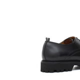 Derby liscio in vitello spazzolato nero con fondo in gomma leggera 455CNE 183 ROSSI 