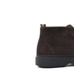 Polacchino con elastico centrale in camoscio ingrassato testa di moro e fondo gomma leggera 1238PHSMO 1058 ROSSI 