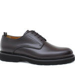 Derby in vitello spazzolato bordò con fondo in gomma leggera 1279CALB 510 ROSSI 