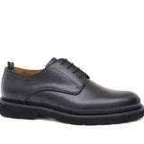 Derby in vitello spazzolato bordò con fondo in gomma leggera 1279CALB 510 ROSSI 