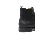 Beatles stile inglese con fibbia in nabuk anticato  nero e fondo in gomma 127PBAN 991 ROSSI 