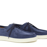 Sneaker modello ingegnere in camoscio lavato color jeans e fondo in gomma 1052FLOJE 607 ROSSI 