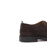 Derby stile inglese in camoscio testa di moro e fondo doppio cuoio con antiscivolo 164CHSMODC 74 ROSSI 