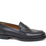 College donna stile inglese in vitello spazzolato nero  con fondo cuoio 1/2 gomma D201CALN 31 ROSSI 