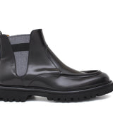 Stivaletto modello beatles in vitello spazzolato semilucido nero e fondo in gomma leggera 881PCANER 22 ROSSI 