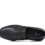 Mocassino in pelle nappa nero con fondo in cuoio antiscivolo cucito blake 1858NAPN 144 ROSSI 