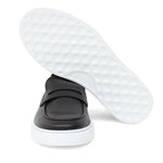 Slip on in vitello naturale blu  sfumato con fondo in gomma leggera 9688DNE 1134 ROSSI 