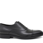 Francesina con puntalino in vitello spazzolato nero con fondo in  gomma<BR/> 300GOTNER 963 ROSSI 