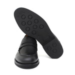 Mocassino in vitello a pieno fiore color nero con fondo in gomma leggera 6853GSNE 970 ROSSI 