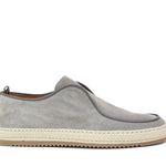 Slip on in camoscio color  roccia con fondo in gomma intrecciato 1093FOSSI 75 ROSSI 