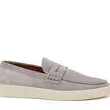 Slip on in camoscio color roccia con fondo in gomma cucita 645FLOT 70  UN ROSSI 