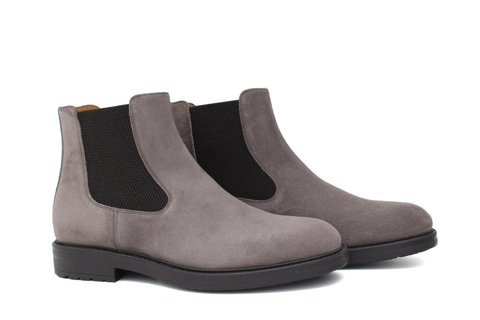 Stivaletto modello beatles in camoscio color fango con fondo in gomma 9154PHSBIS 283 ROSSI 