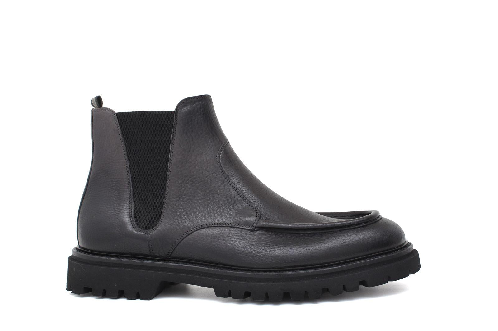 Stivaletto modello beatles in vitello anticato grigio e fondo in gomma leggera 881PVASF 124 ROSSI 