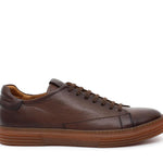 Sneakers in cervo vegetale anticato marrone con fondo in gomma 109CVMAR 1066 ROSSI 