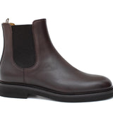 Beatles donna in vitello a pieno fiore marrone sfumato con fondo in gomma leggera D220PSMOC 19 ROSSI 