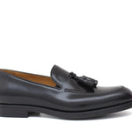 Mocassino con mappine in vitello spazzolato nero e fondo in gomma 7393SFGOCN 1030 ROSSI 