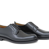 Derby liscio in vitello spazzolato verde bottiglia con fondo cuoio antiscivolo 6403CTBOT 171 ROSSI 