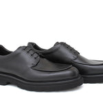 Derby in pellame bufalo color  nero con fondo in gomma leggera 1203REXN 397 ROSSI 