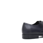 Derby con puntalino in vitello spazzolato blu con fondo in gomma 7666TBLU 237 ROSSI 