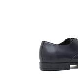 Derby con puntalino in vitello spazzolato blu con fondo in gomma 7666TBLU 237 ROSSI 