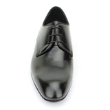 Derby in vernice nera stampata Mag con fondo in cuoio 7621SMAGNE 421 ROSSI 