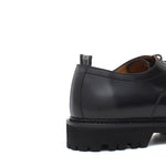 Derby in vitello spazzolato nero con fondo in gomma leggera 458CALNE 370 ROSSI 