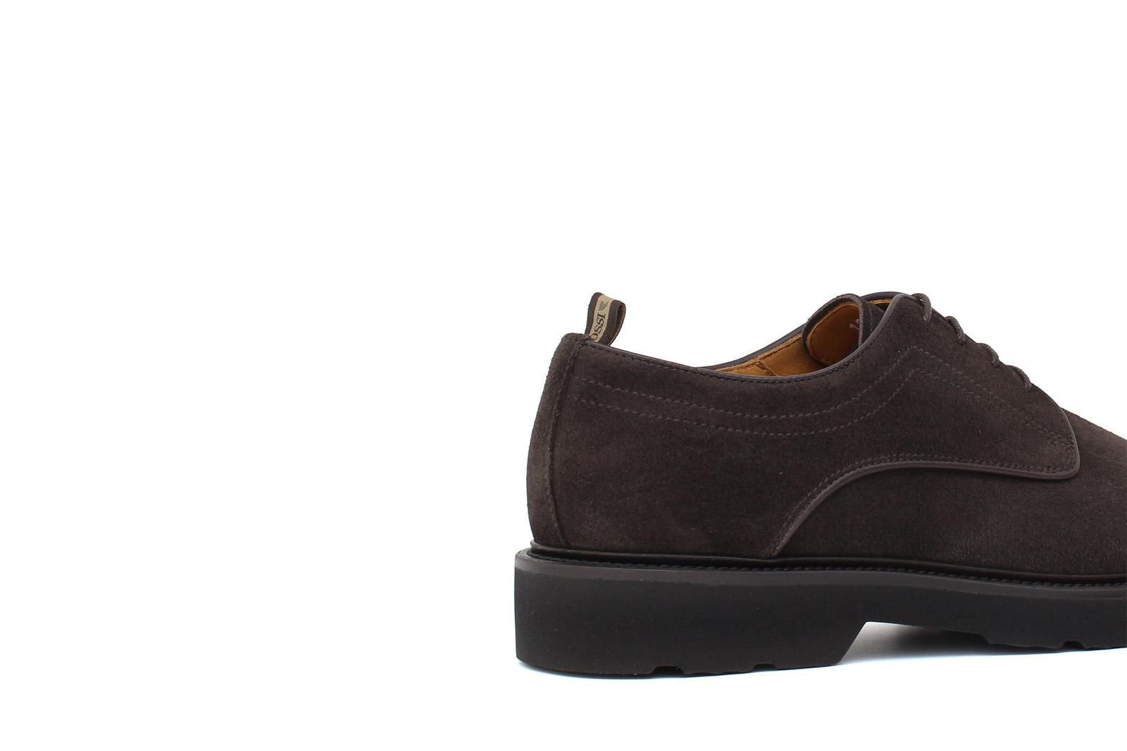 Derby in suede testa di moro  con fondo in gomma leggera 1279CHSMO 220 ROSSI 