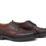 Derby stile inglese in vitello anticato marrone con fondo in gomma 164GBMAR 221 ROSSI 